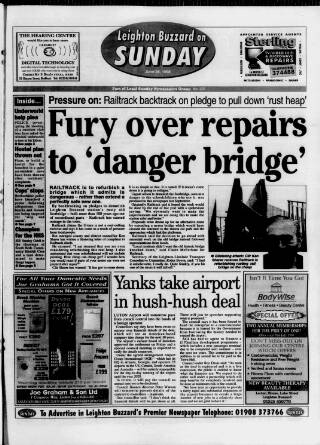 cover page of Leighton Buzzard on Sunday published on June 28, 1998