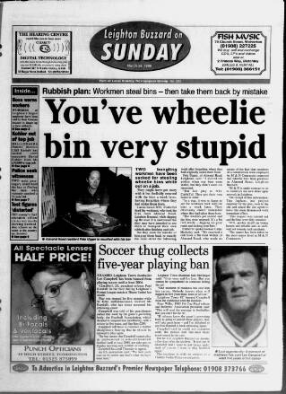 cover page of Leighton Buzzard on Sunday published on March 28, 1999