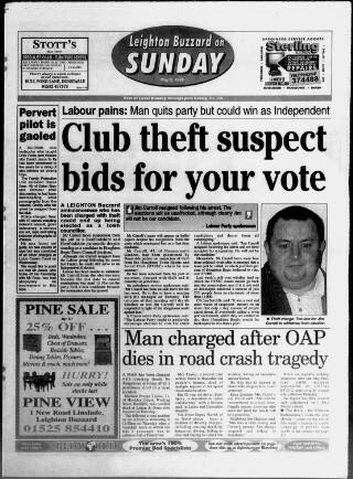 cover page of Leighton Buzzard on Sunday published on May 2, 1999