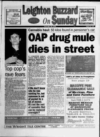 cover page of Leighton Buzzard on Sunday published on December 26, 1999