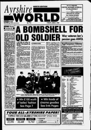 cover page of Ayrshire World published on June 2, 1995