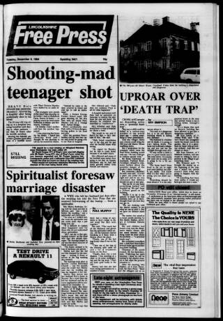 cover page of Lincolnshire Free Press published on December 4, 1984