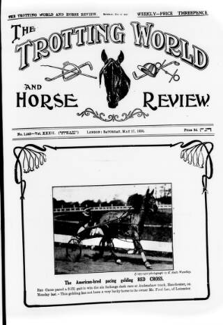 cover page of Trotting World and Horse Review published on May 17, 1930