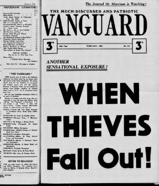 cover page of Protestant Vanguard published on February 1, 1944