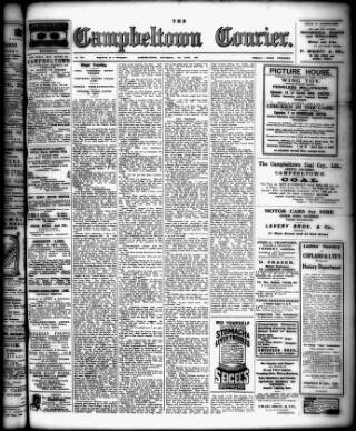 cover page of Campbeltown Courier published on June 2, 1923