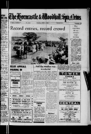 cover page of Horncastle News published on June 2, 1966