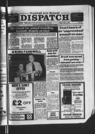 cover page of Hucknall Dispatch published on May 2, 1980