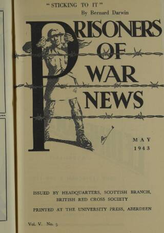 cover page of Prisoners of War News published on May 1, 1943